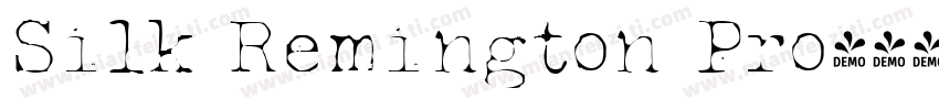 Silk Remington Pro字体转换